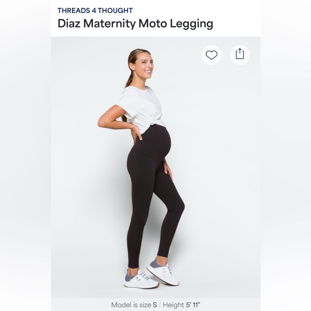 Threads 4 Thought Diaz Maternity moto leggings